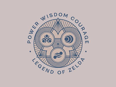 Logo Badge - Legend of Zelda badge design flat illustration line logo vector zelda
