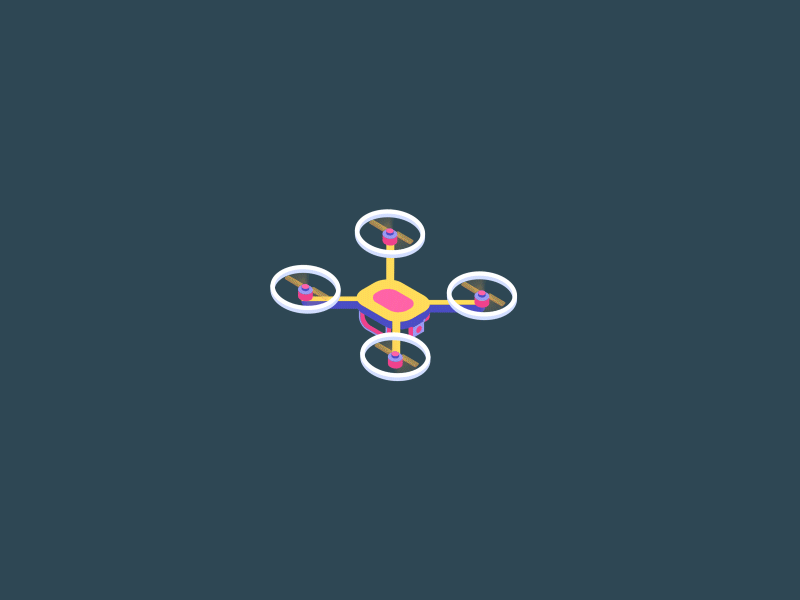 Drone Flight 2d animation after effects animation animated gif animation camera drone drone animation flight isometric isometric design motion animation