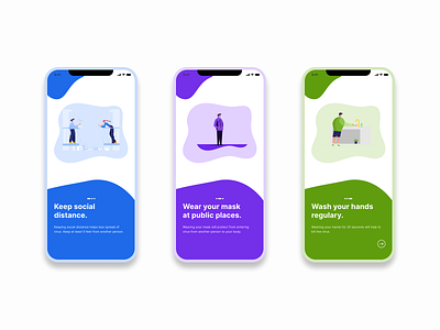 Covid-19 Related Health App Splash Screen branding design illustration ios app design light theme logo minimal minimalism mobile app design ui