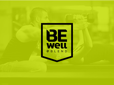 Be Well @ Blend logo option badge fitness logo wellness