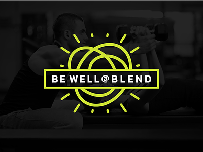 Be Well @ Blend Logo fitness logo wellness