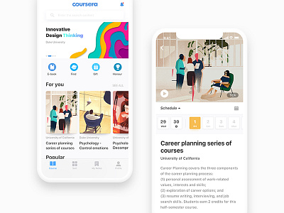 Coursera Application Interface Design