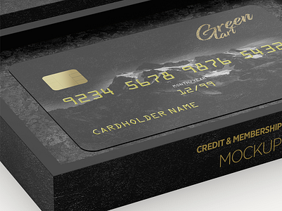 Bank / Credit Card Mock-up bank card branding card card mockup