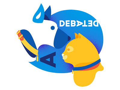 Debated: Dog&Cat cat dog site vector