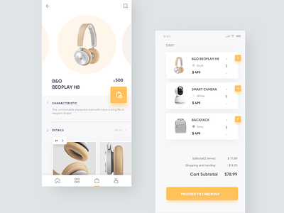 UI Kit_E-commerce App app cart commodity e commerce shop shopping ui
