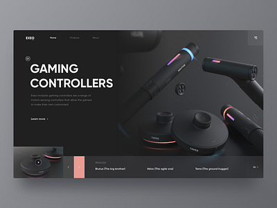 Exeo Gaming Web black color design game handle gaming web