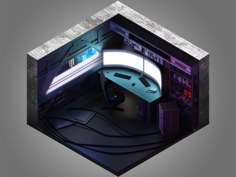 Cyberpunk Interior For Game By Oleg On Dribbble