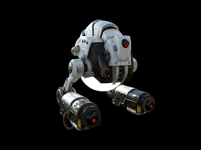 Robot INSPECTOR 3d 3d model design game modelling texture concept textures