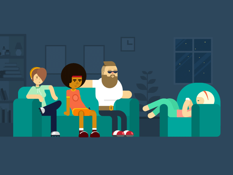 Friends 2d aftereffects animation character characterdesign coming soon discussion friends mograph motiongraphics sofa