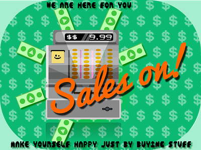 SALES dollars machine register sales