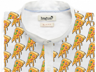 haguaii- pizza all over your shirt
