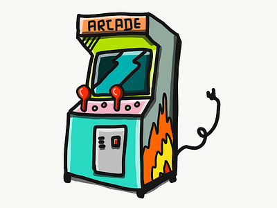 Arcade arcade insert coin video game