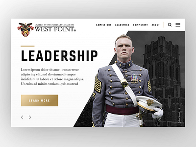 West Point Website Redesign Concept education redesign school sketch website westpoint