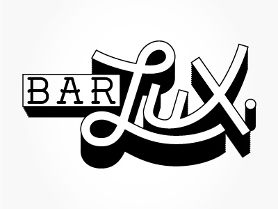 Bar Lux logotype branding logotypes marks typography