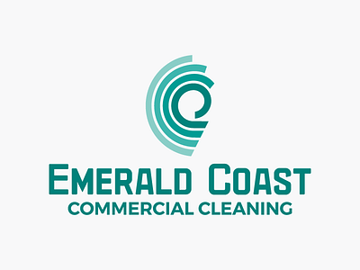 Emerald Coast Commercial Cleaning emerald green logo wave
