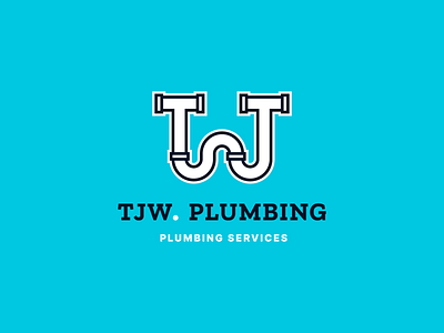 TJW Plumbing branding logo plumbing