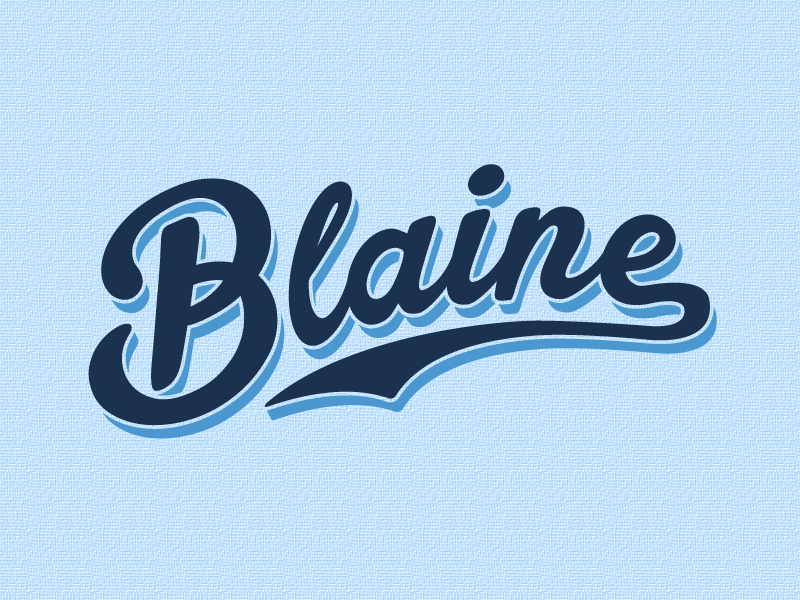 Blaine Baseball by E.G. Hanson on Dribbble