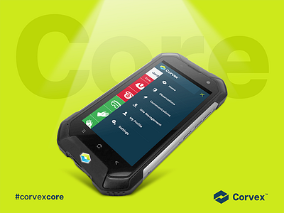 Corvex Core core corvex depth lighting mobile mockup social