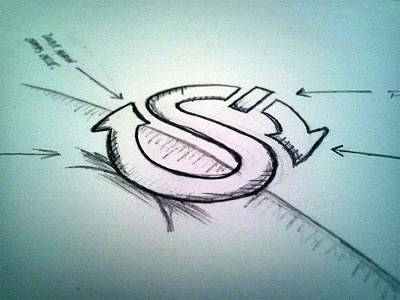 Logo idea. branding logo sketch