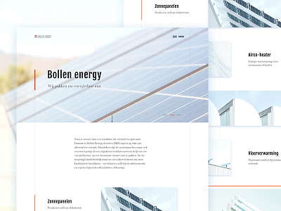 Bollen energy concept design energy graphics illustration landing minimal ui web