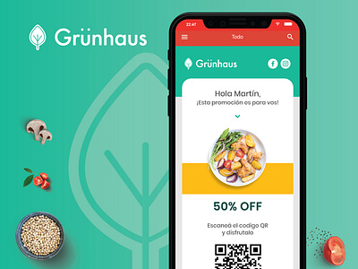 Grunhaus - Estación Saludable branding design design app graphic art graphic design green green app mobile mobile app newsletter newsletter design ui ux ux ui