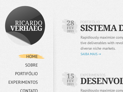 Ricardo Verhaeg blog clean minimal personal website