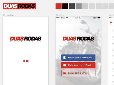 WIP: DuasRodas App app interface ios iphone ui ux wip