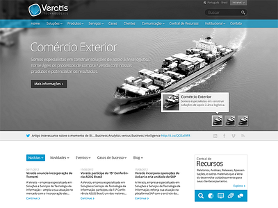 New Veratis Website [first draft] corporate webdesign website