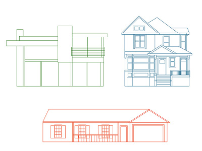 Homes icons illustration vector