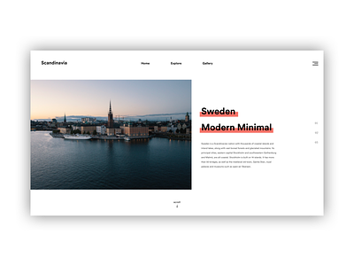 Website Exploration #1 design minimal modern simple ui web website