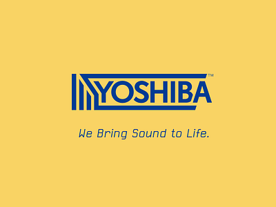 Yoshiba colors corporation electronics fictional identity letters logo mark typography wordmark