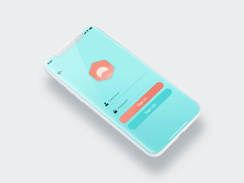 login page by Liping on Dribbble