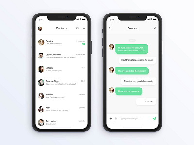 Chat interface app chat ui