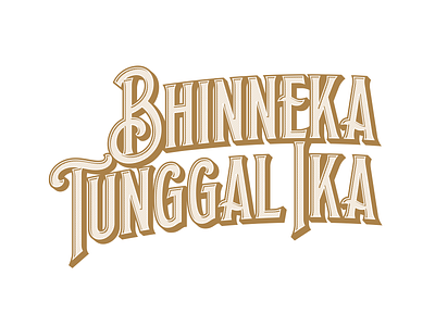 Bhinneka Tunggal Ika design graphic design graphicdesign illustration indonesia lettering lettering art letteringart logo type typeface typography ui vector vectorart vectorportrait