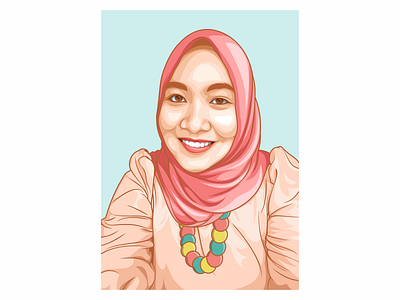 Hijab OOTD branding design graphic design graphicdesign illustration indonesia logo portrait ui vector vector portrait vectorart