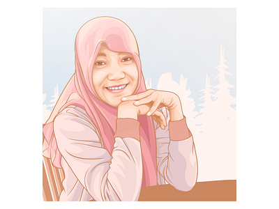 Hijab Girl design graphic design graphicdesign illustration indonesia portrait vector vector portrait vectorart