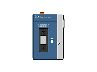 Original Sony Walkman TPS-L2 branding design graphic design graphicdesign illustration indonesia logo music sony vector vectorart walkman