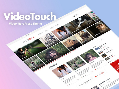 Videotouch Video WordPress Theme business homepage media template video video website wordpress