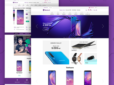 Shop Page design phone product responsive selector shop slideshow smartphone