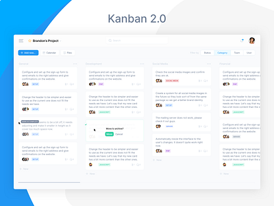 Kanban Redesign for Customer Project Management Software