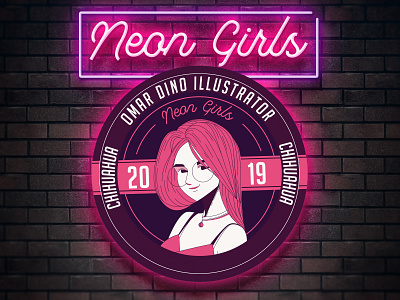 neon girls coaster