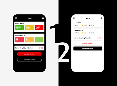 Activity Monitor status app app ui ux