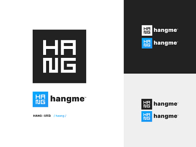 Hangme project, Logo design branding contrast design flat icon illustration logo minimal vector