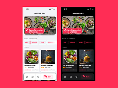 Food menu app app dailyui design ui ux