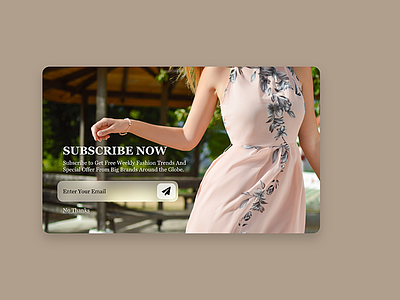 Subscribe Pop Up Design