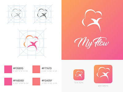 App Icon - My Flow iOS App appicon appstore brand health icon ios logo menstruation prediction product tracking women