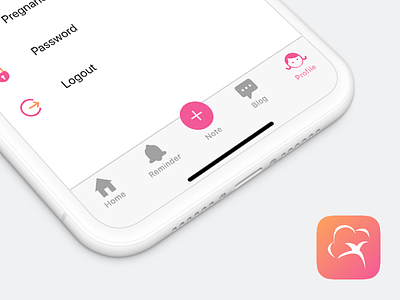 My Flow - Profile Screen appstore health ios menstruation navigation prediction product tab tabbar tracking women