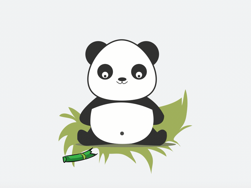 Panda - Basic Principle Animation 2d illustration panda sketch wwf 2d animation animation character animation character design principle