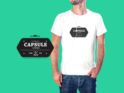 Capsule Clothing branding logo design