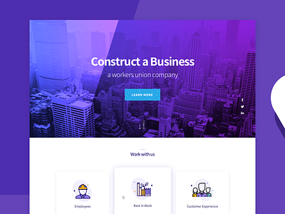 Construct a Business arrow buttons colors construction design fluidic icons illustrations ui ux violet